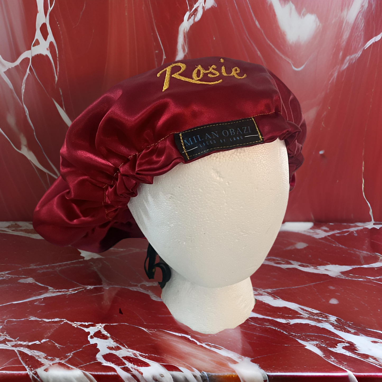 Adult Custom Adjustable Red Bonnet