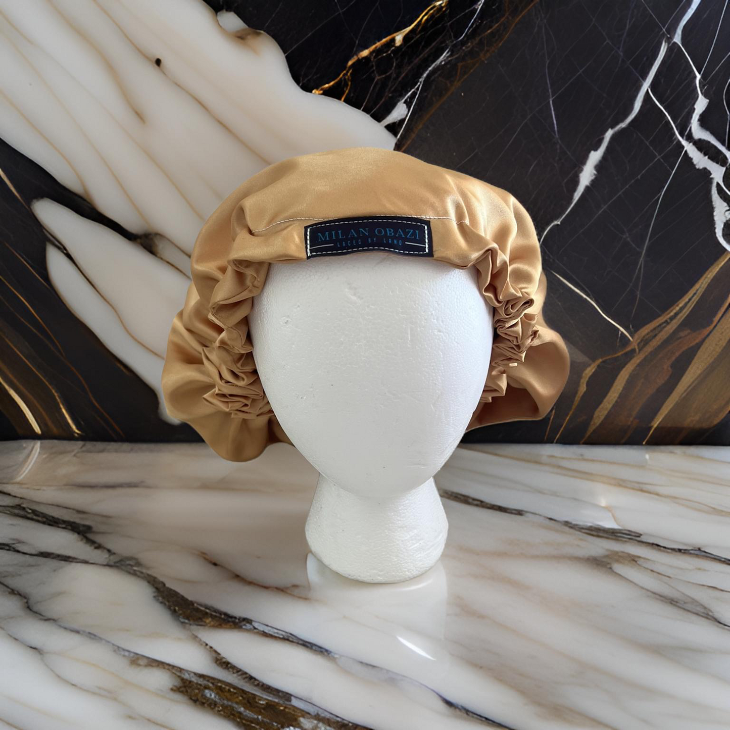 Adult Custom Adjustable Gold Bonnet