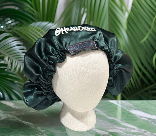 Adult Custom Adjustable Emerald Green Bonnet