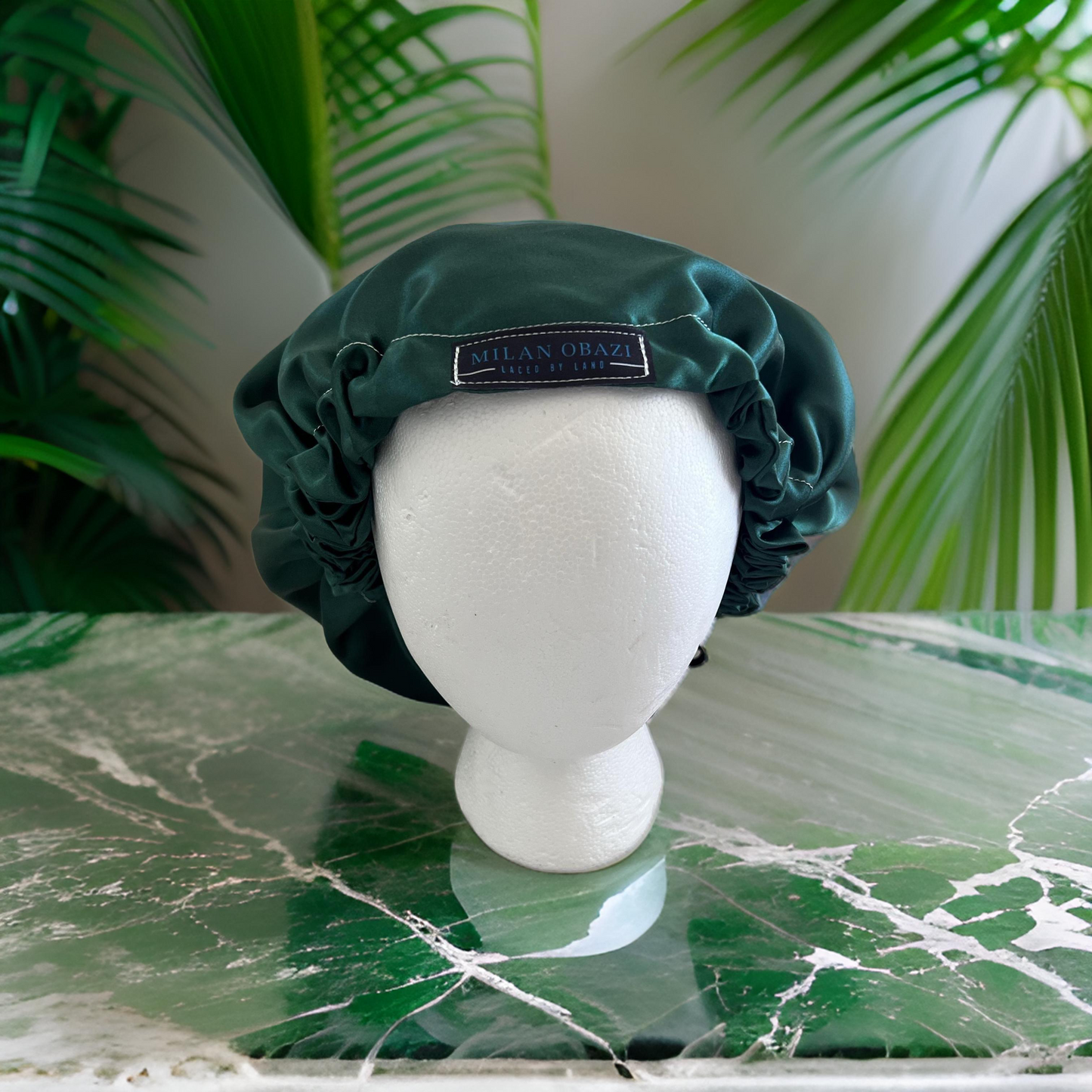 Adult Custom Adjustable Emerald Green Bonnet