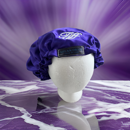 Adult Custom Adjustable Purple Bonnet