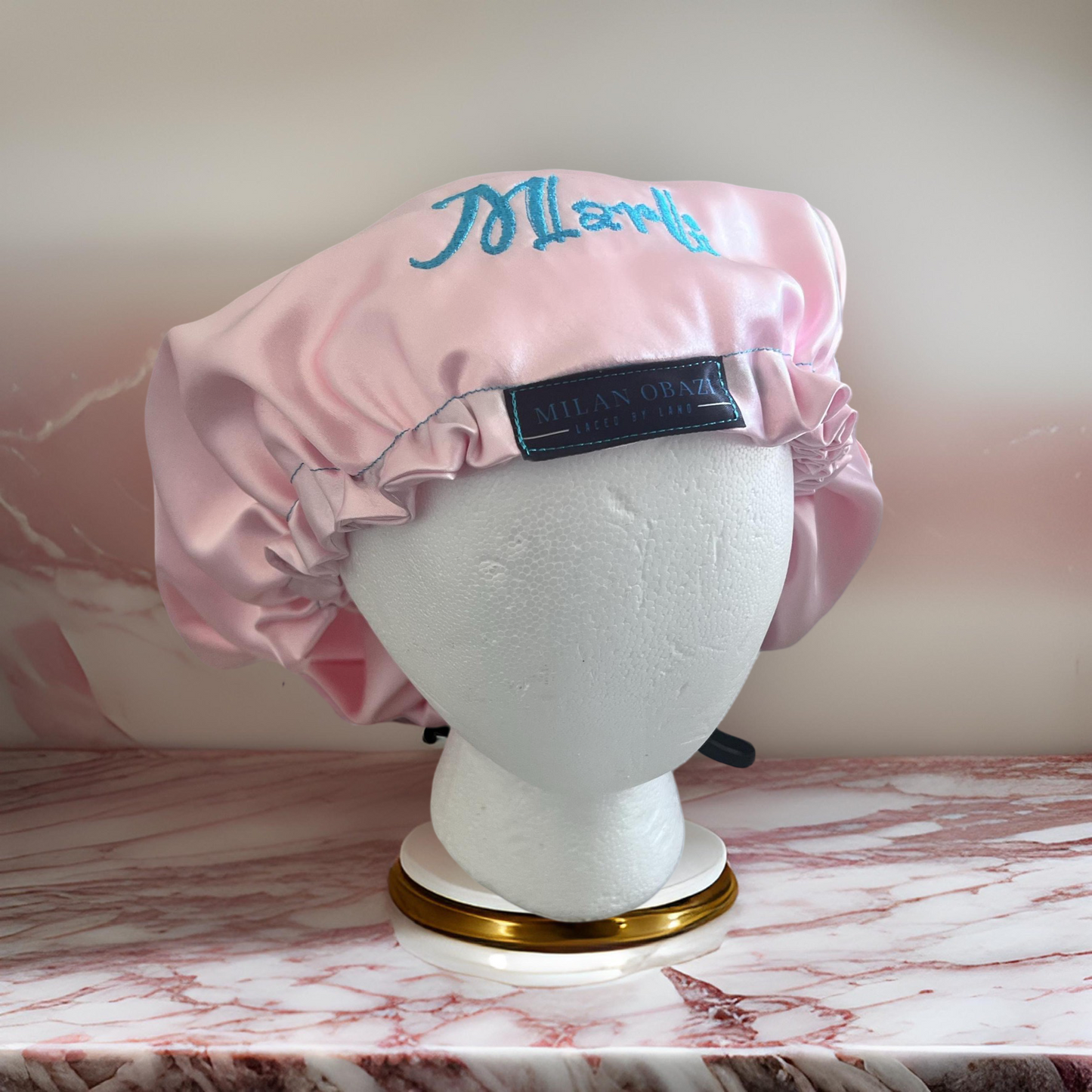 Adult Custom Adjustable Pink Bonnet